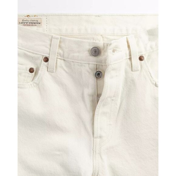 Levi’s 501 90s Denim Straight Leg Jeans in Ecru Off White Size 29 - Picture 6 of 11